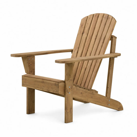 Sedia Adirondack in Legno di Pino Naturale