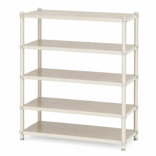 Scaffale a 5 livelli in Metallo Beige