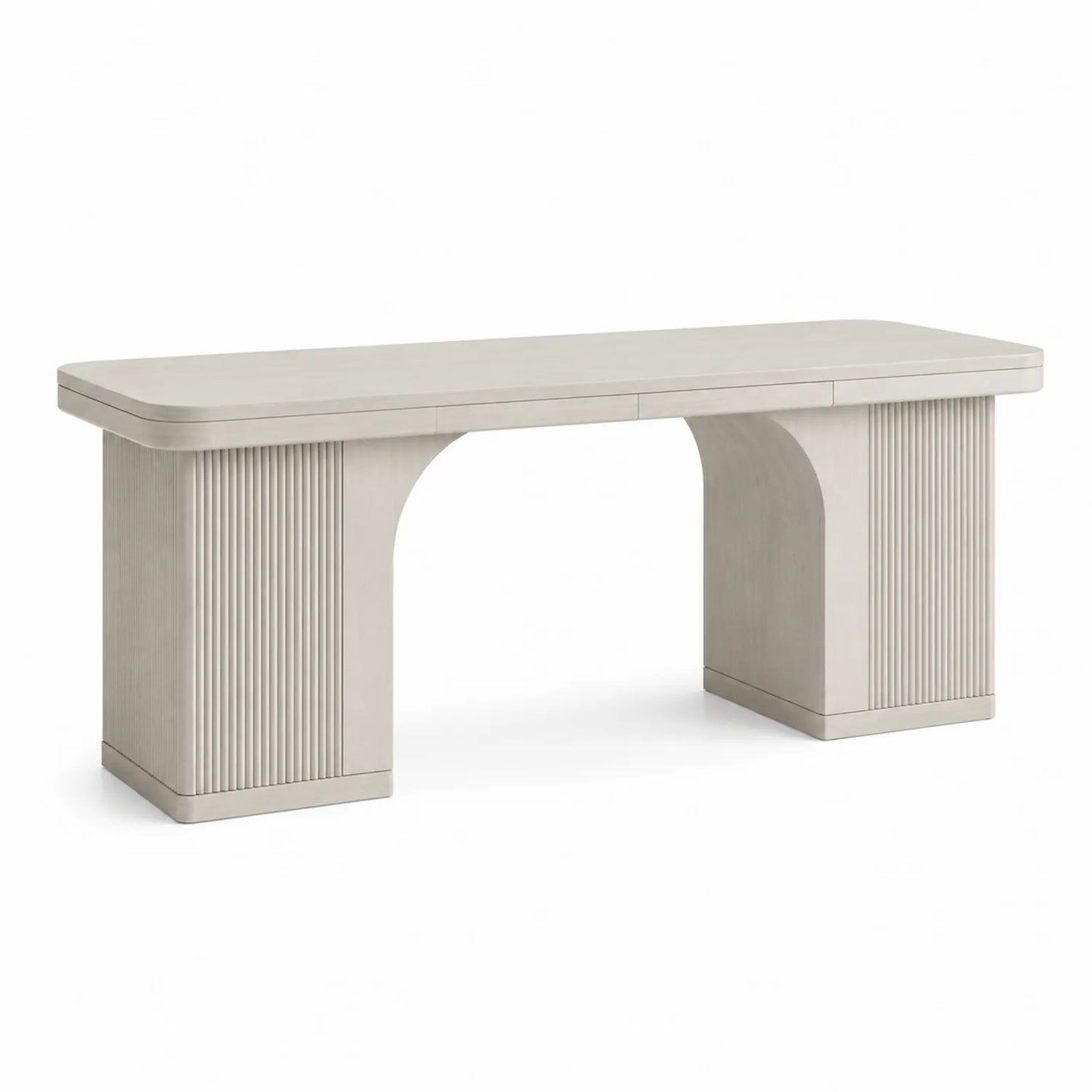 Scrivania in Legno Composito Beige 140x50x75 cm